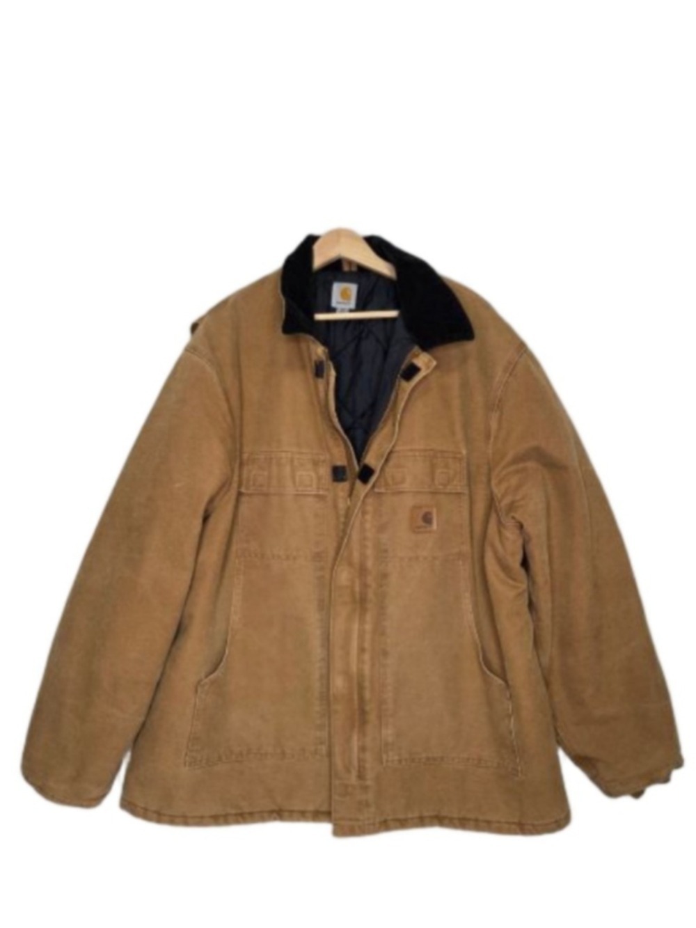 Carhartt C26-211 Sandstone Traditional Arctic Quilt Lined Coat Size 2XL Tall